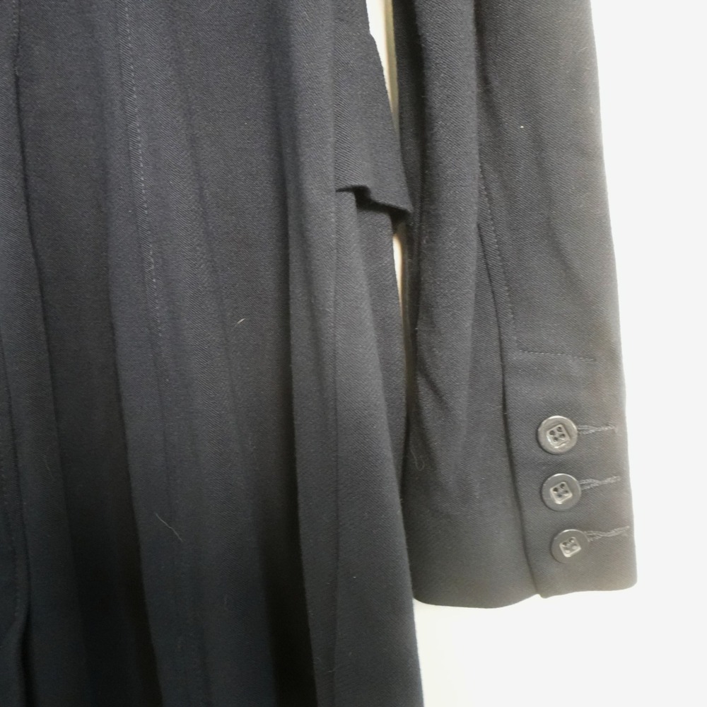 Cabi Longline Knit Blazer Womens Medium Navy Blue 5093 Collarless Career Jacket - Picture 10 of 13